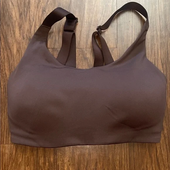 Lululemon In Alignment Bra Light Support Activewear Workout Brown  32D - Picture 12 of 12